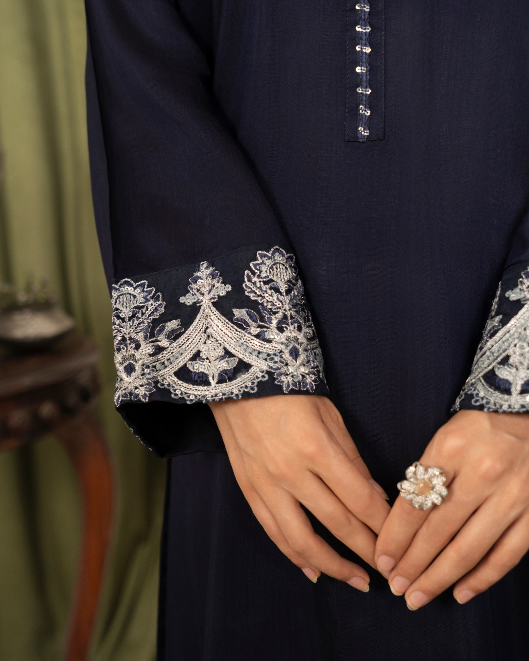 3Pc Embroidered Silk Viscose FATAH-F25-0017