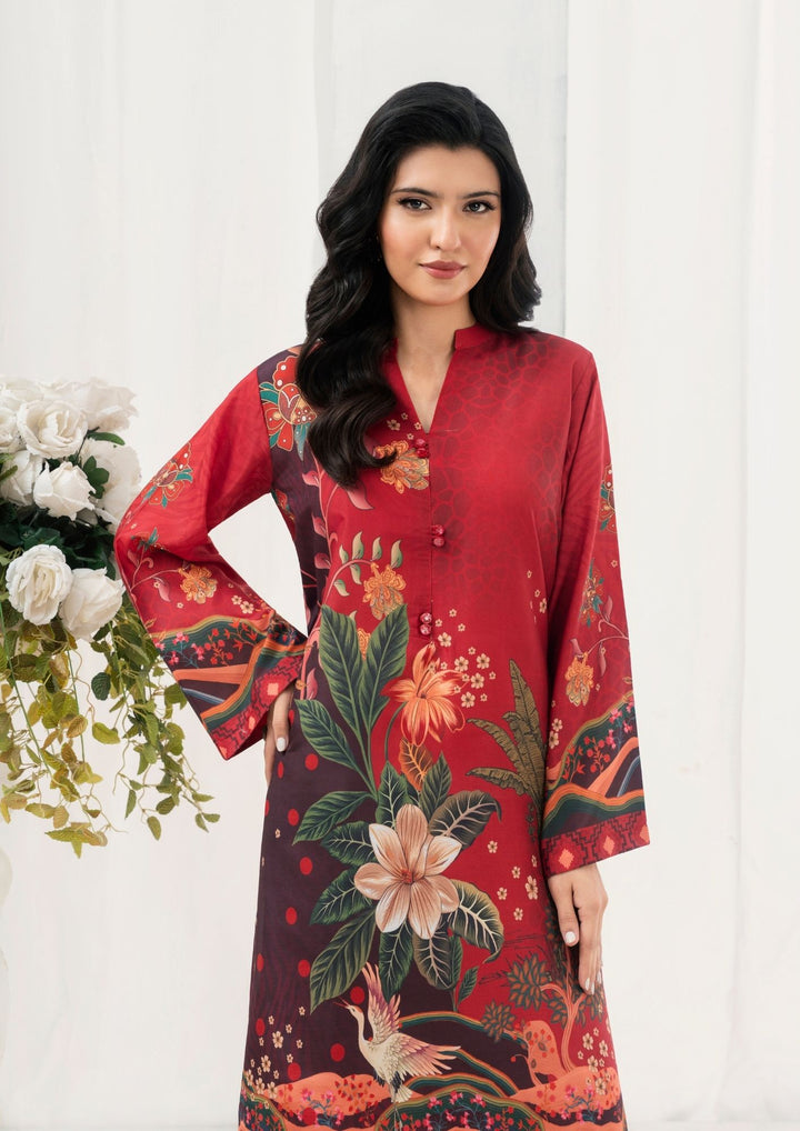 2Pc Printed Arabic Silk AML-W25-0040