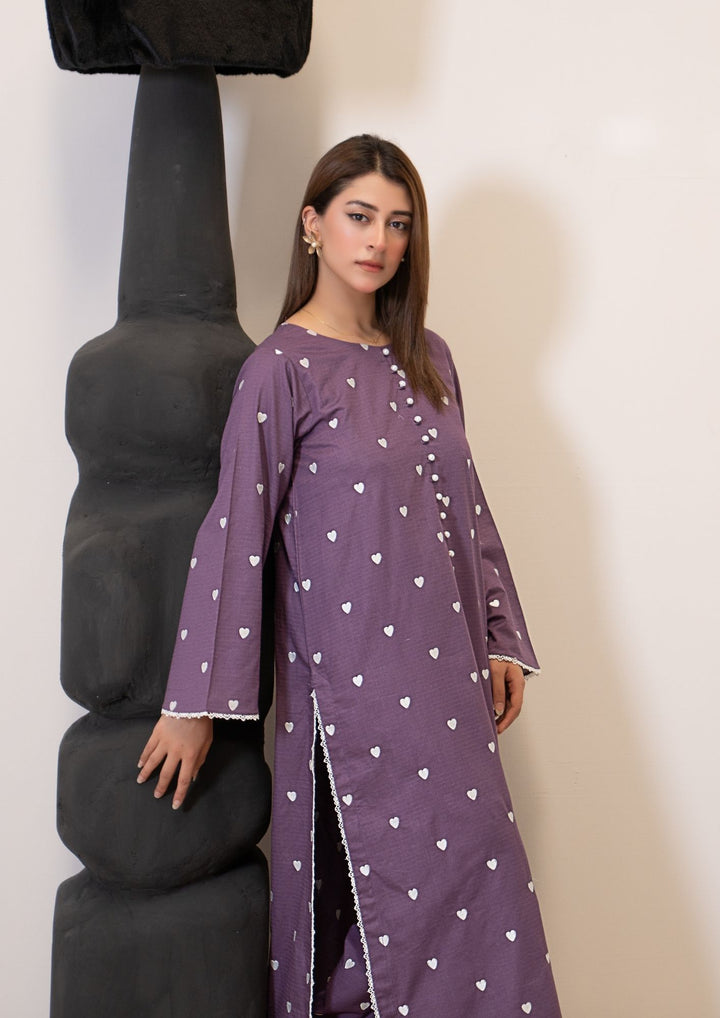 2Pc Embroidered Lawn Purple RIW-R26-0036