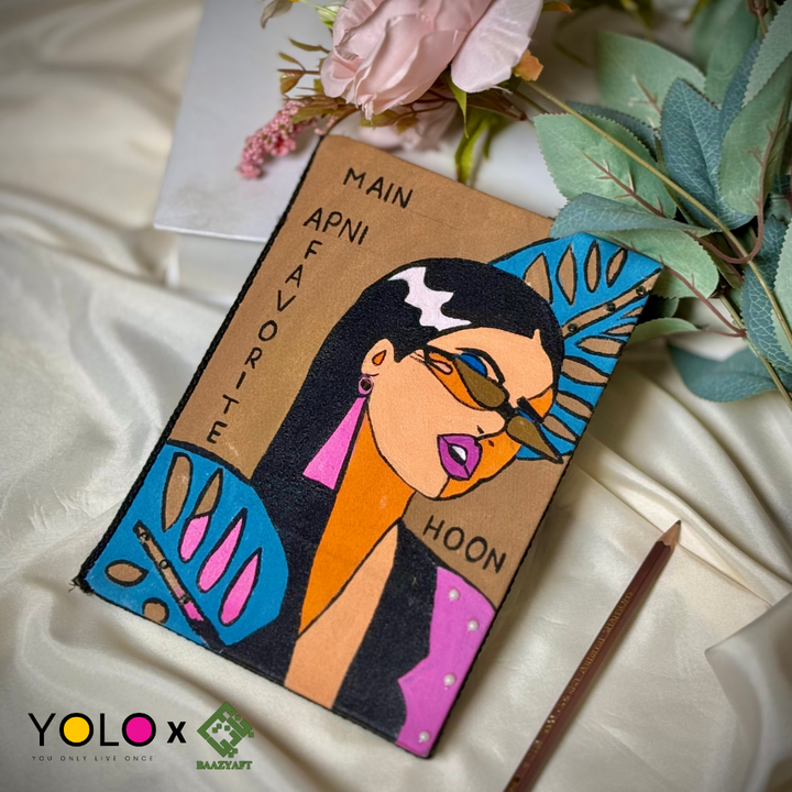 HANDCRAFTED AND HANDPAINTED DIARY BAZ-D25-0006
