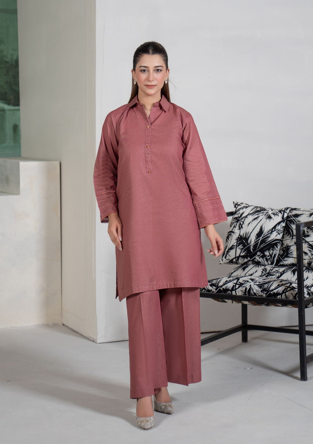 2pc Golden Stripe Maisuri Lawn ROZ-R26-0010