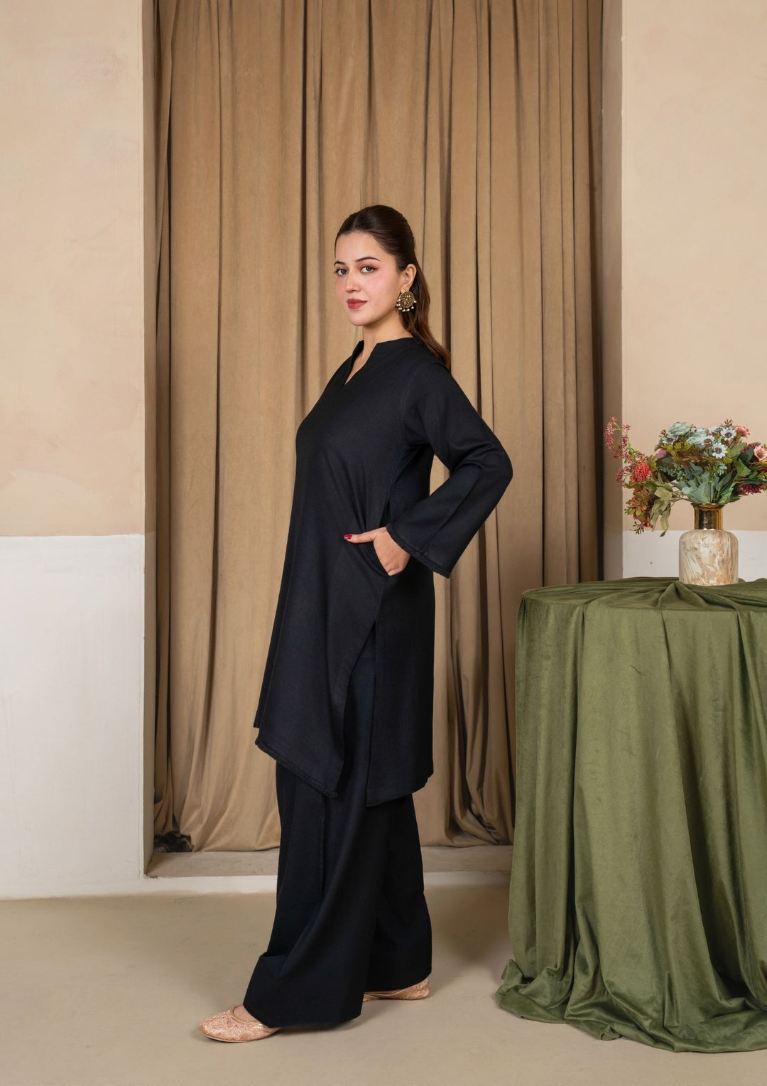 2pc Alpine Karandi with Farshi Shalwar ROZ-W25-0007