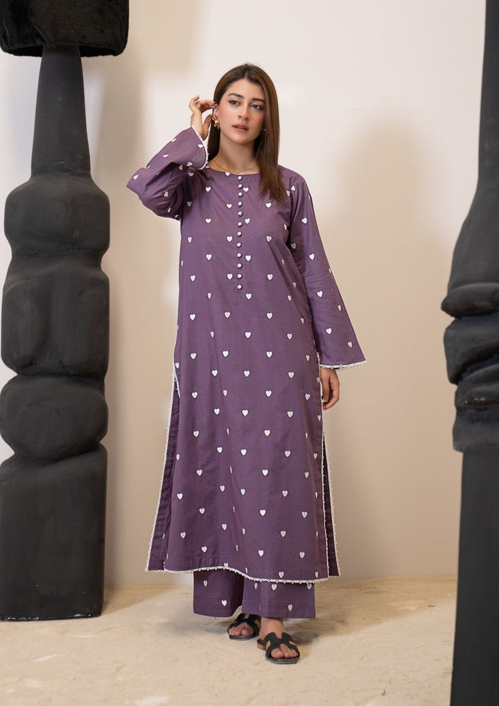 2Pc Embroidered Lawn Purple RIW-R26-0036