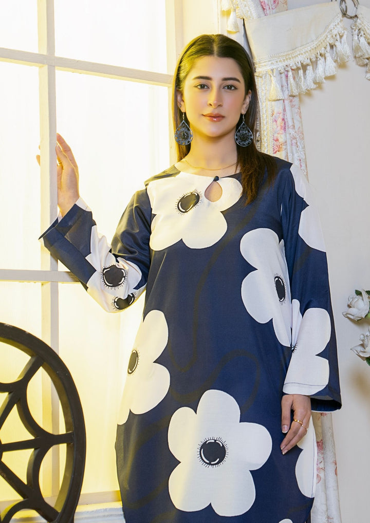 2Pc Digital Print Arabic Silk Lawn Gulmeena-G26-0016