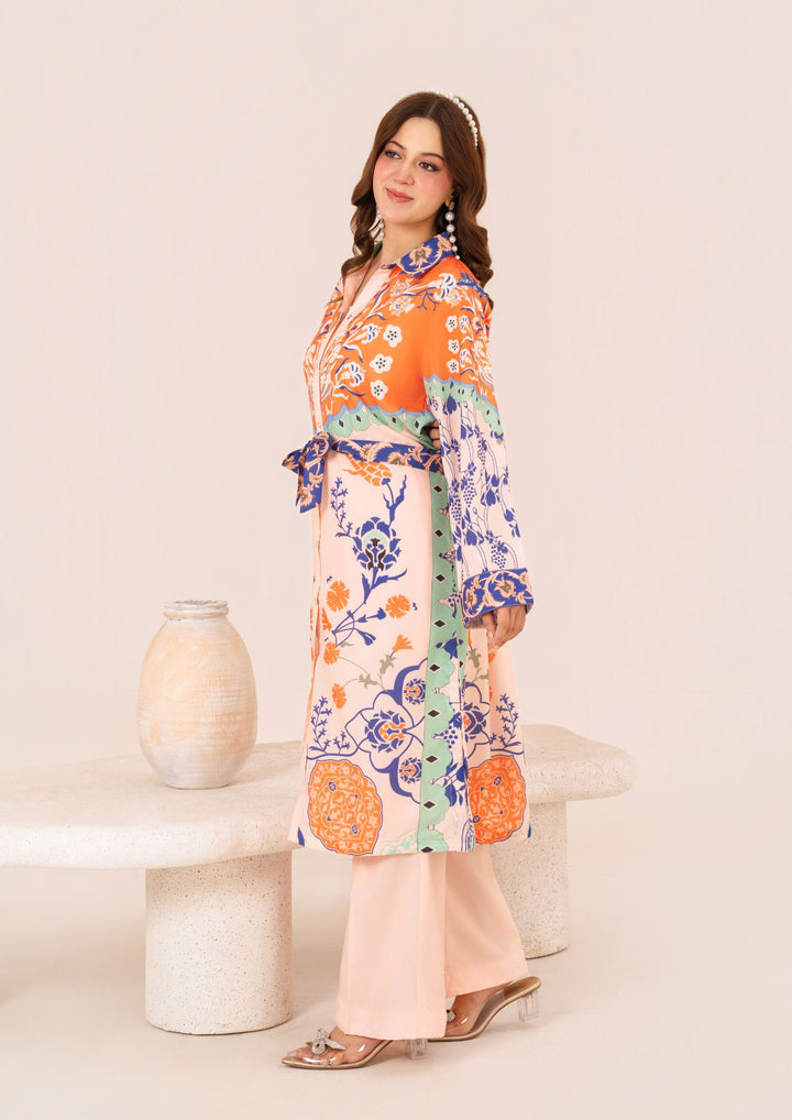 2Pc Printed Arabic Silk AMJ-S26-0005