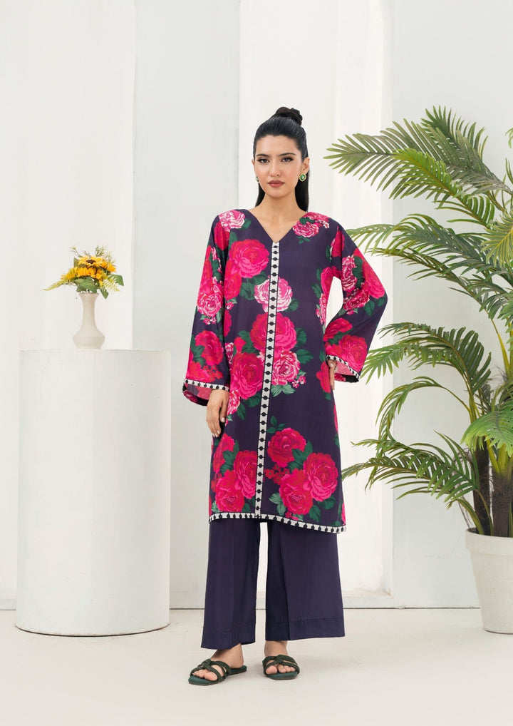 2Pc Printed Arabic Silk AML-W25-0045