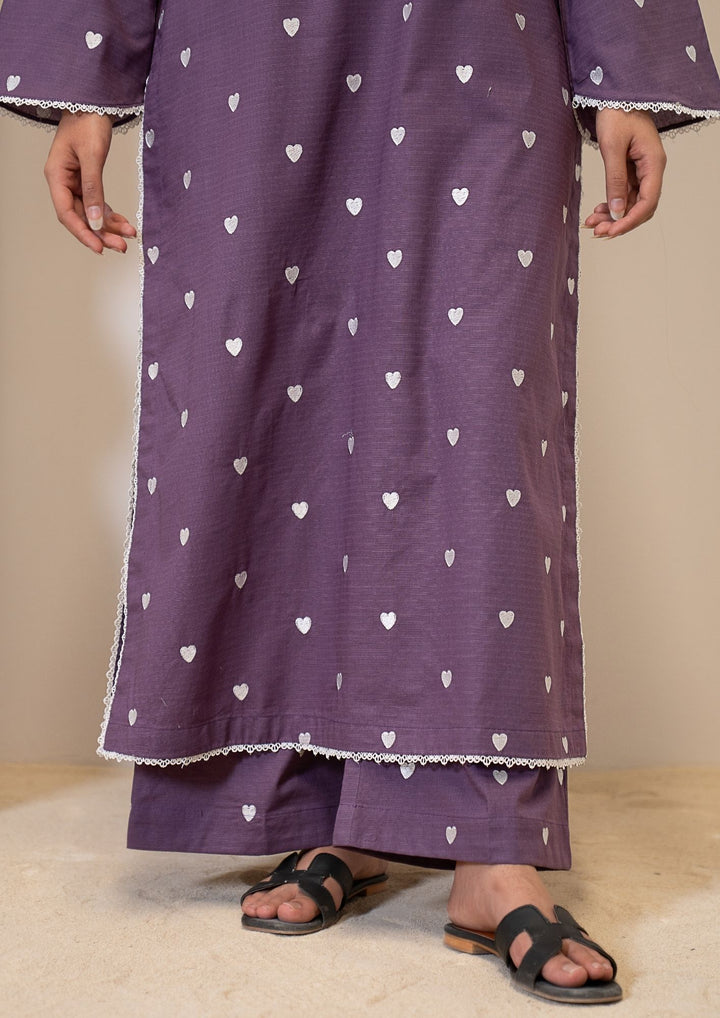 2Pc Embroidered Lawn Purple RIW-R26-0036