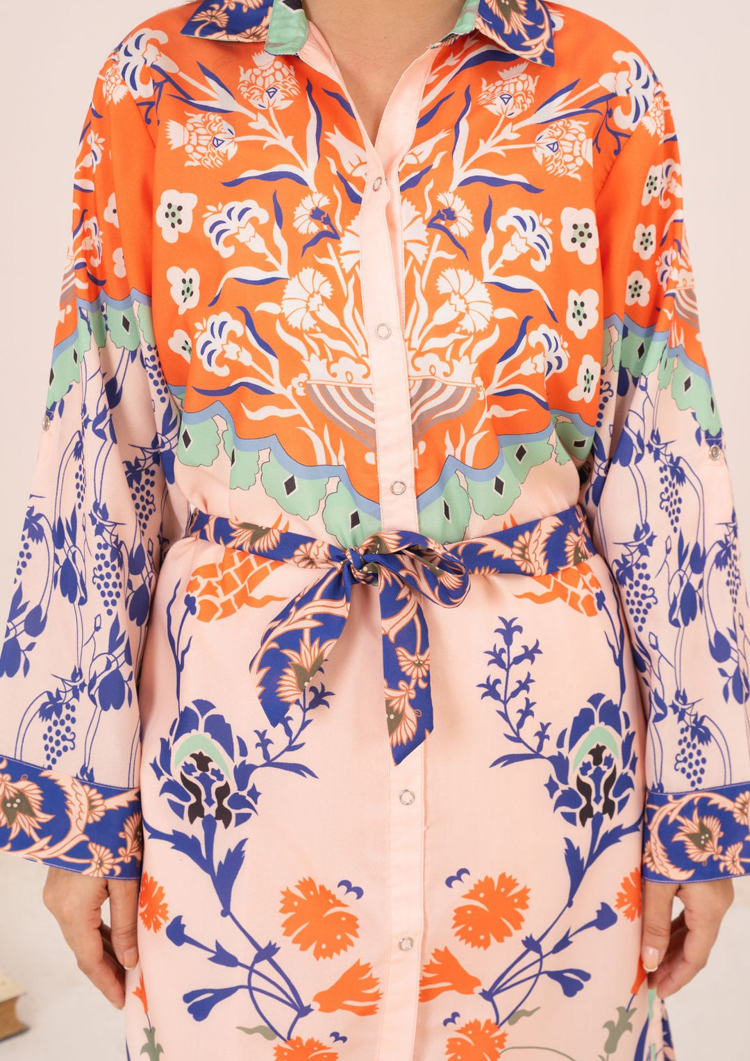 2Pc Printed Arabic Silk AMJ-S26-0005