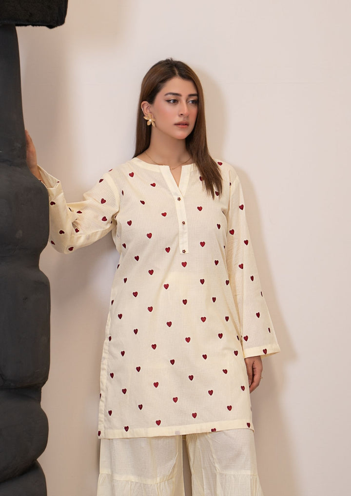 2Pc Embroidered Lawn Cream RIW-R26-0037