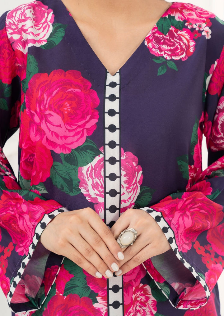 2Pc Printed Arabic Silk AML-W25-0045