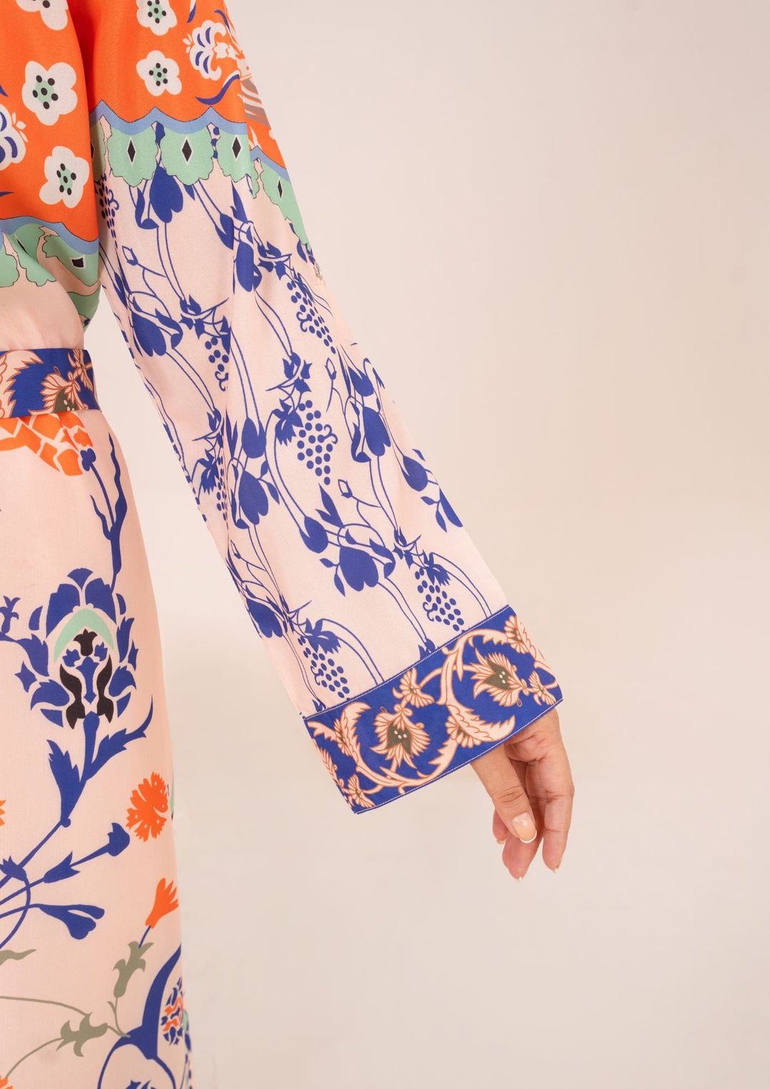 2Pc Printed Arabic Silk AMJ-S26-0005