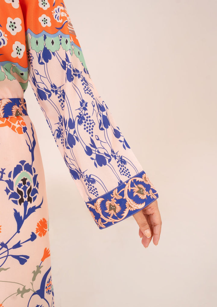 2Pc Printed Arabic Silk AMJ-S26-0005