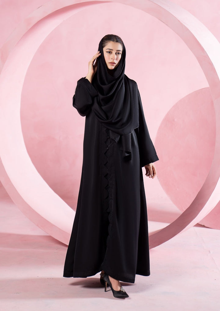 Noir Cascade Abaya ABL-A26-0006
