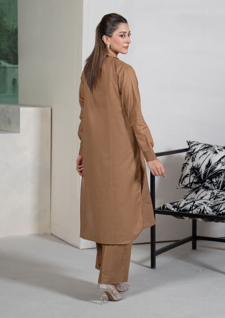 2Pc Cotton Lawn Warm Brown ROZ-R26-0006