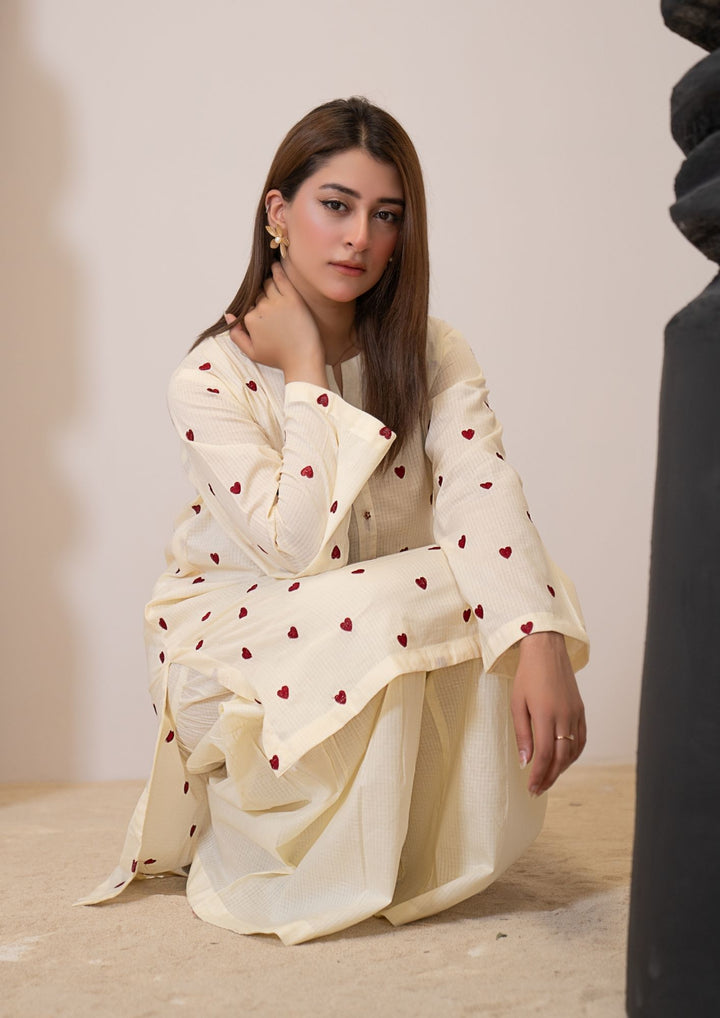 2Pc Embroidered Lawn Cream RIW-R26-0037