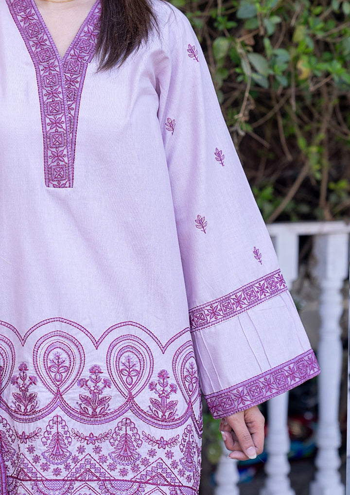 3Pc Embroidered Lawn with Embroidered Organza Dupatta SUM-M26-0004