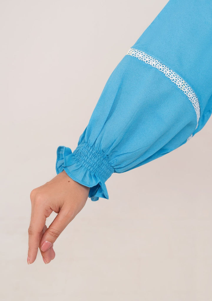 2Pc Embroidered Georgette Sky Blue JUPITER-F25-0029