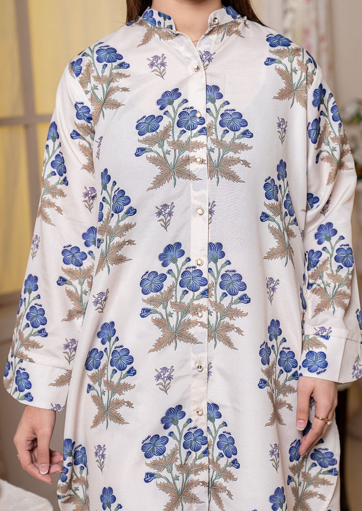 2Pc Digital Print Arabic Silk Lawn Gulmeena-G26-0015