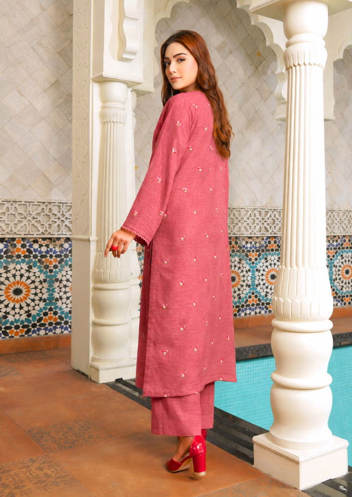 2pc Multi Embroidered Khaddar Appricot AML-W26-0006