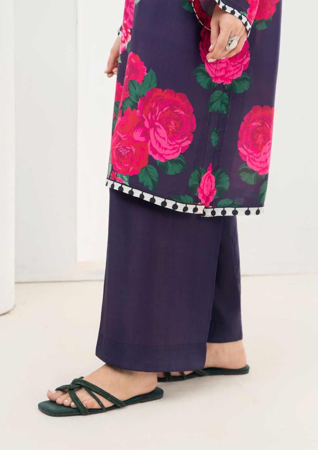 2Pc Printed Arabic Silk AML-W25-0045