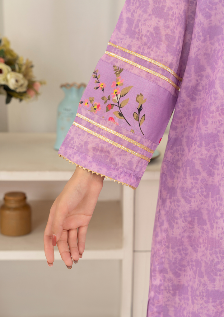 3Pc Tie&Dye Digital Print Lawn with Farshi Shalwar FATAH-F25-0005