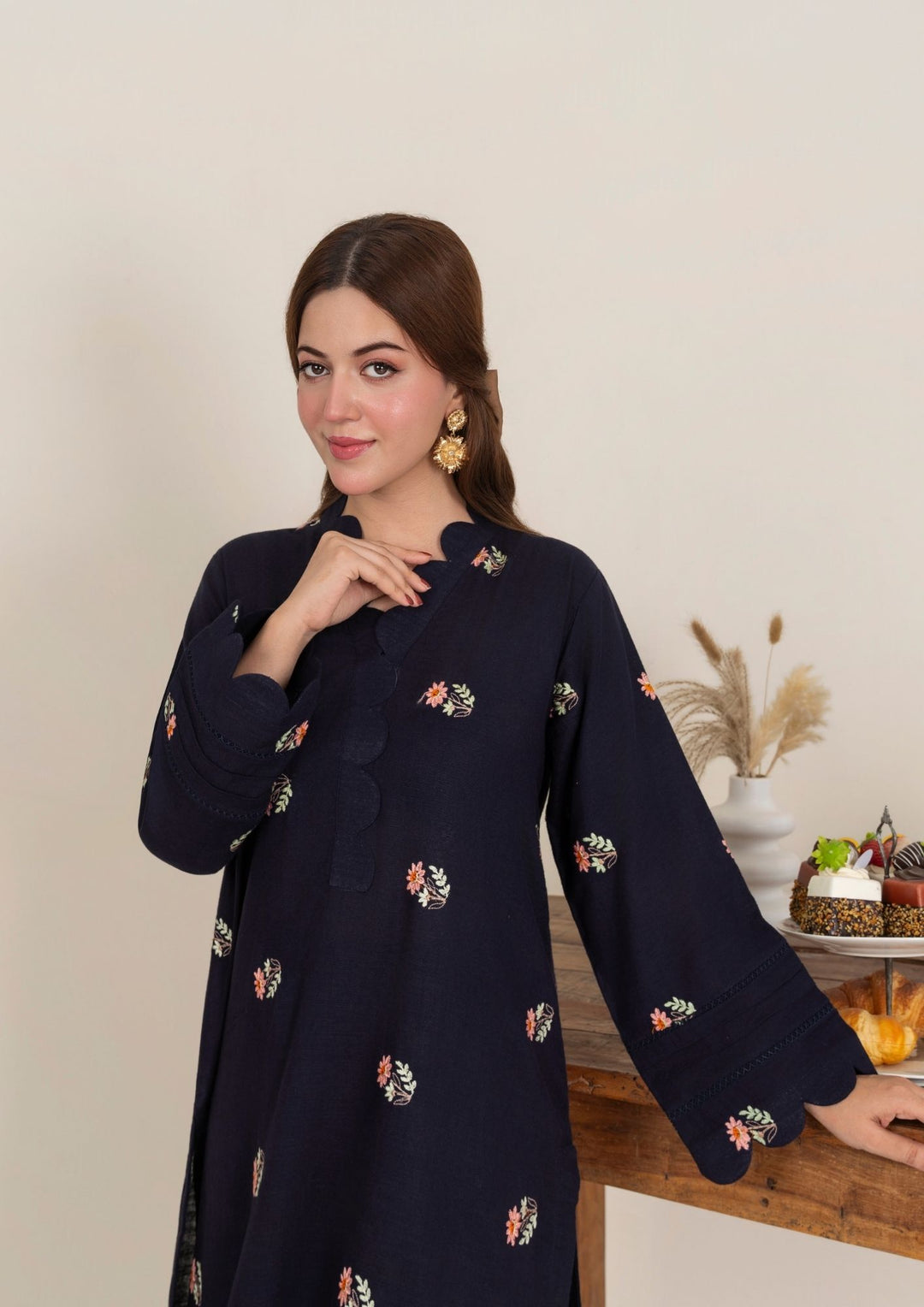 2pc Multi Embroidered Khaddar AML-W25-0007