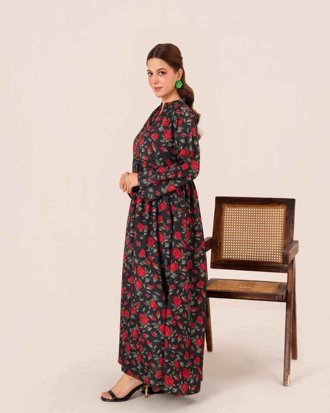 1Pc Digital Print Swiss Silk Long Tunic JUPITER-F25-0042