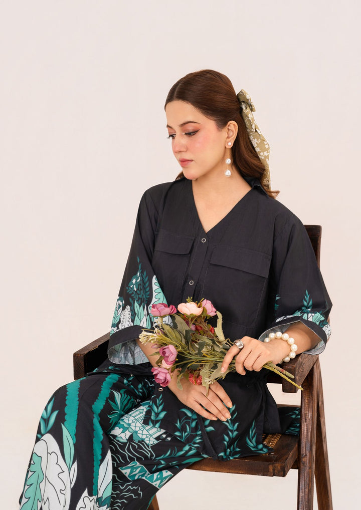 2Pc Printed Arabic Silk AMJ-S26-0006