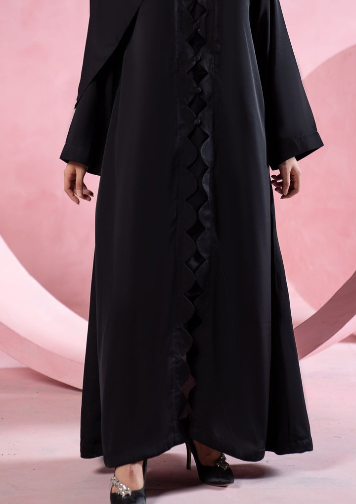 Noir Cascade Abaya ABL-A26-0006