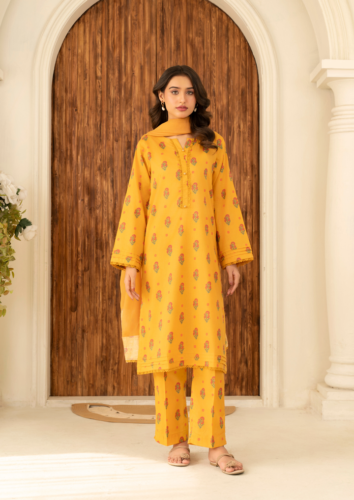 3Pc Digital Print Lawn FATAH-F25-0007