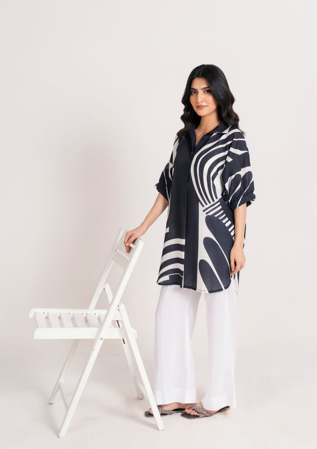 2Pc Swiss Silk Midnight Monochrome JUPITER-F25-0015