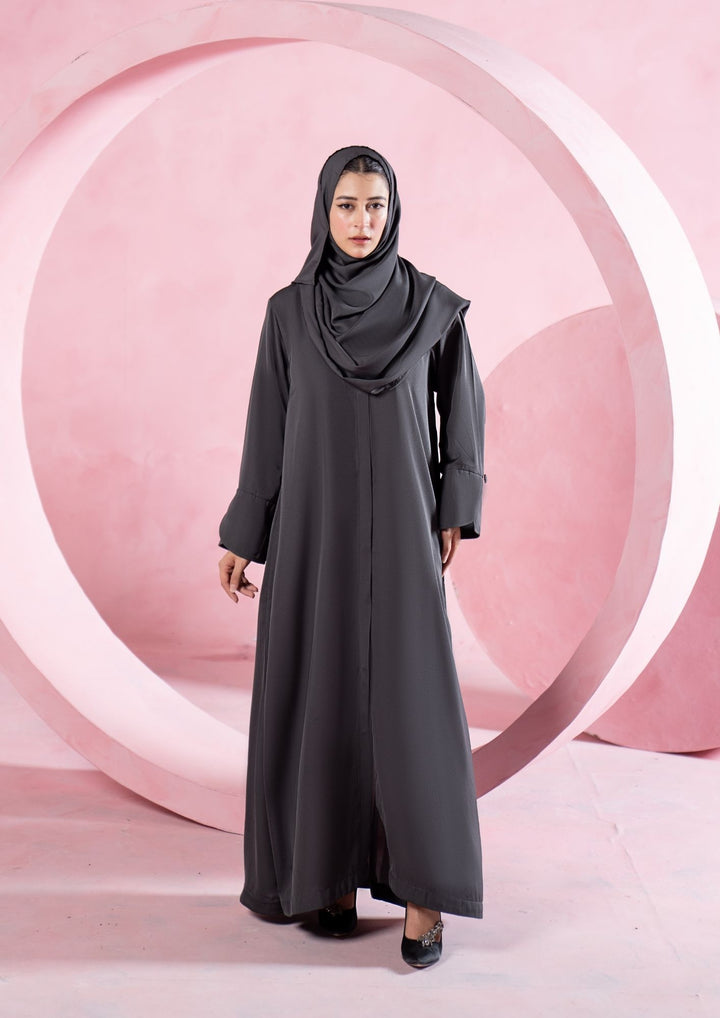 Charcoal Classic Abaya ABL-A26-0007