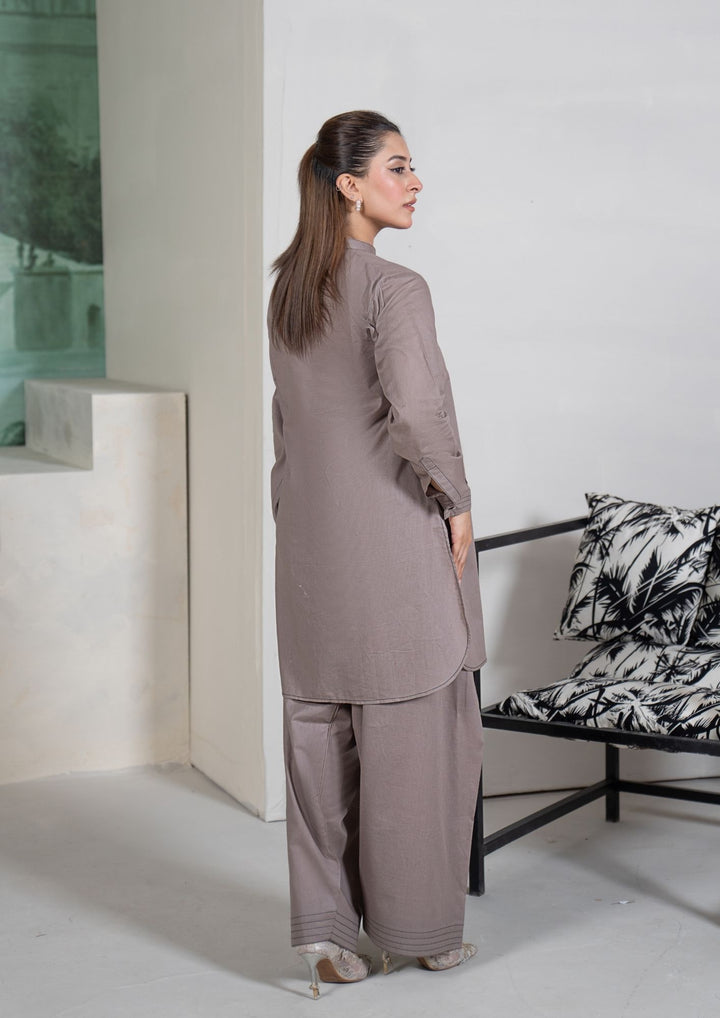 2Pc Cotton Lawn Grey ROZ-R26-0005