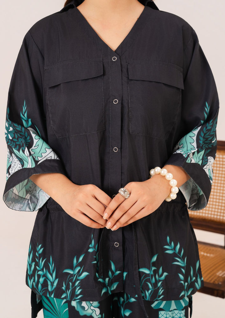 2Pc Printed Arabic Silk AMJ-S26-0006