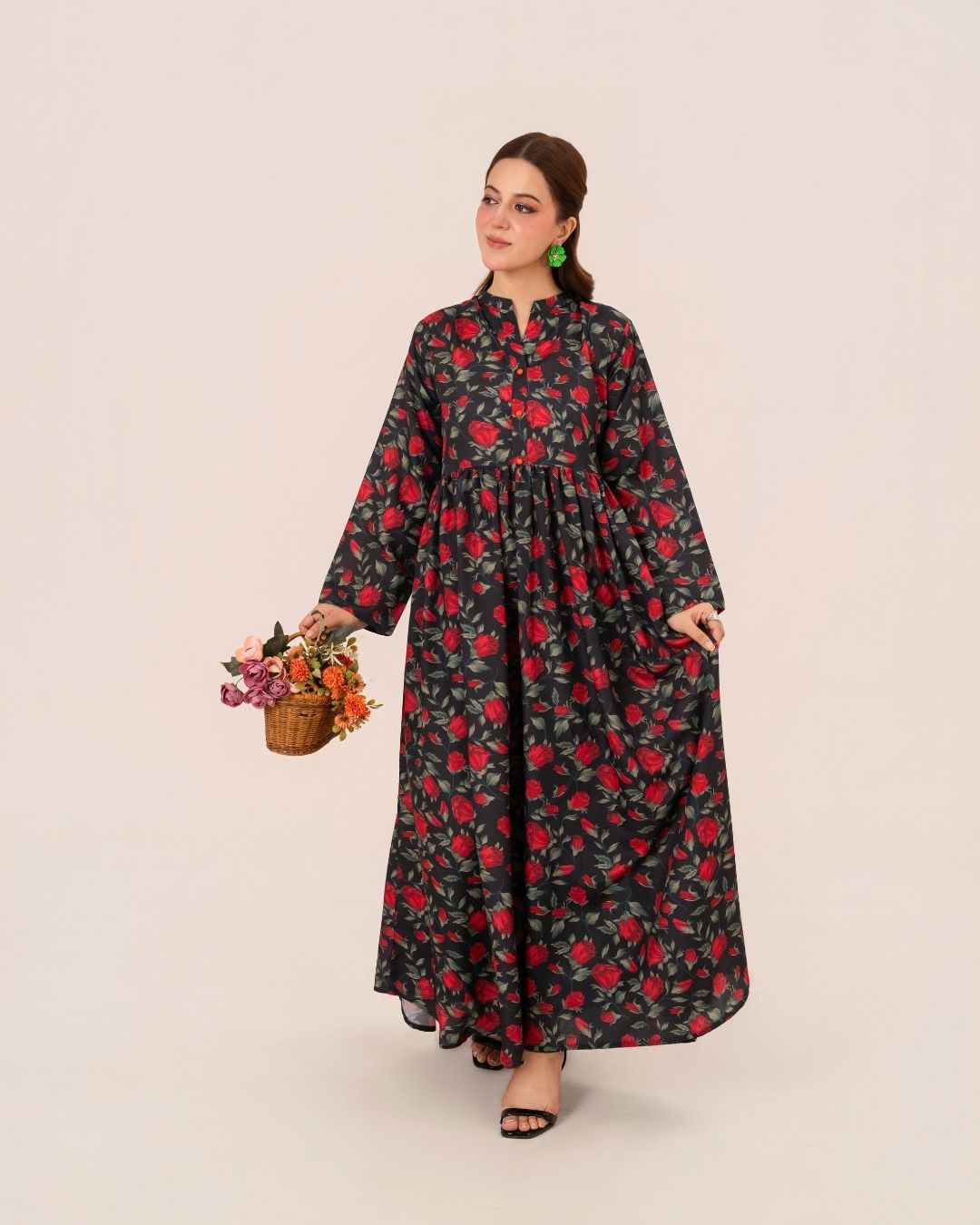 1Pc Digital Print Swiss Silk Long Tunic JUPITER-F25-0042