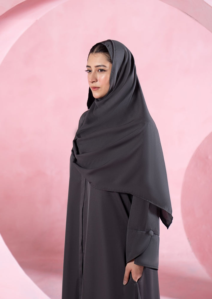 Charcoal Classic Abaya ABL-A26-0007