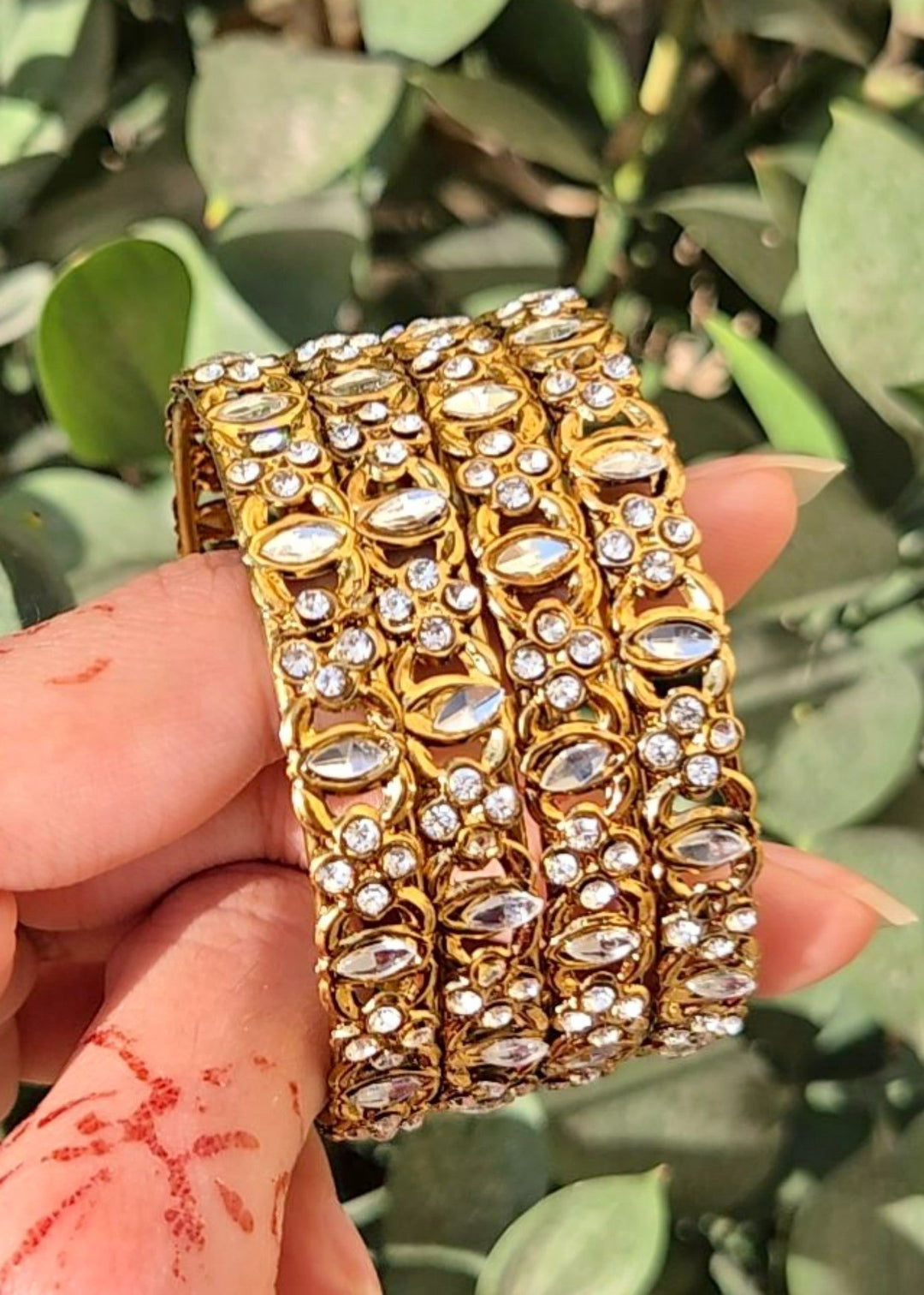 Tabassum Gold Kangans Set PMB-0171