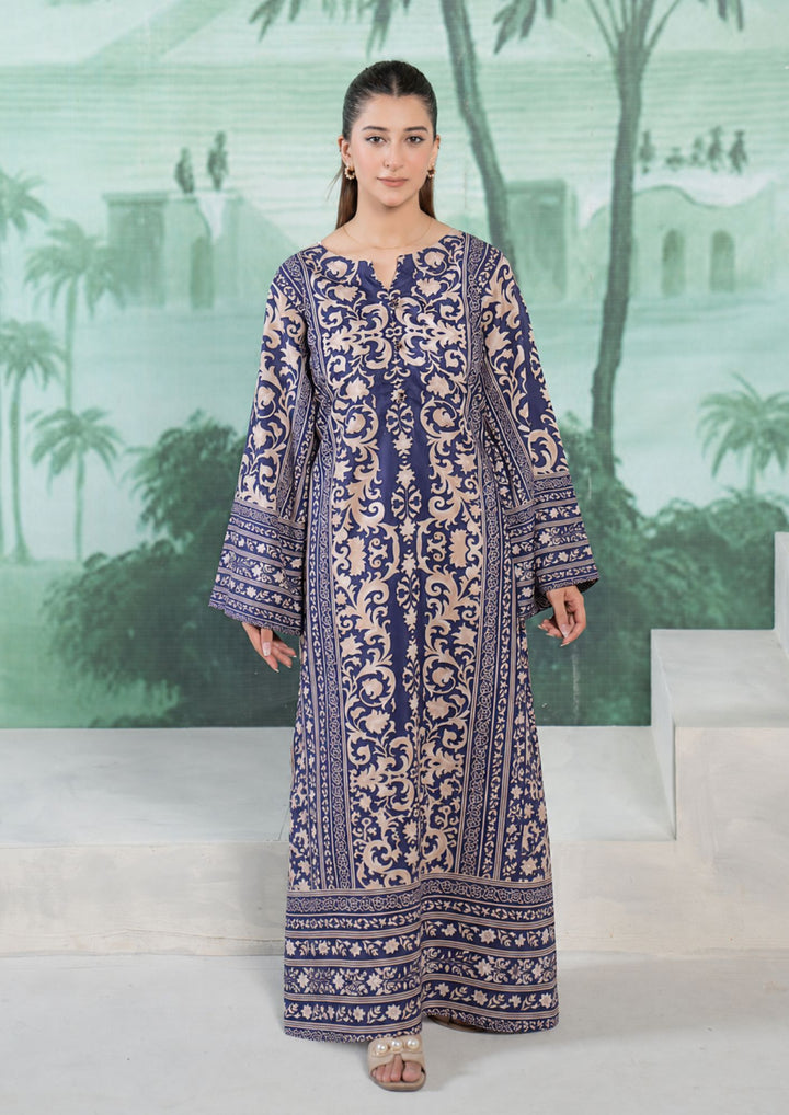 1Pc Digital Print Arabic Lawn Kaftan JUPITER-S26-0009