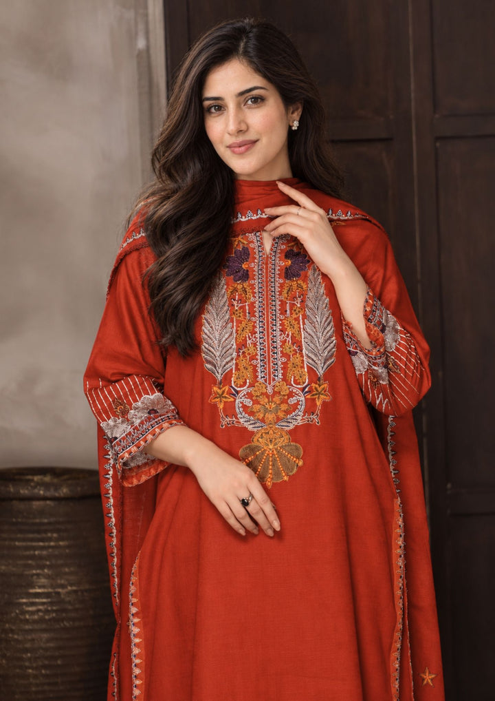 3Pc Embroidered Khaddar AMLT-W26-0008