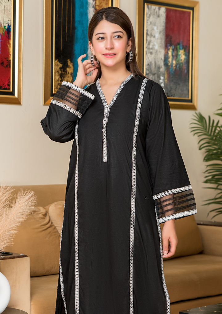 2Pc Embroidered Lawn BLK-B25-0001