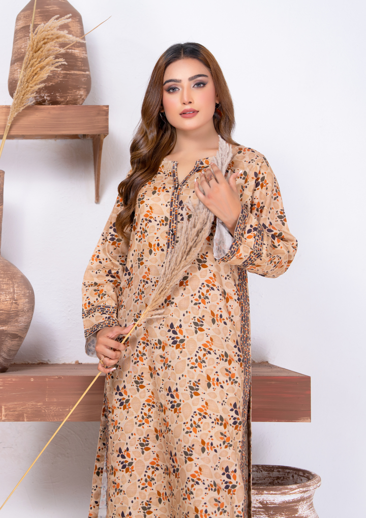 2pc Digital Print Khaddar W24-PRINT-0009