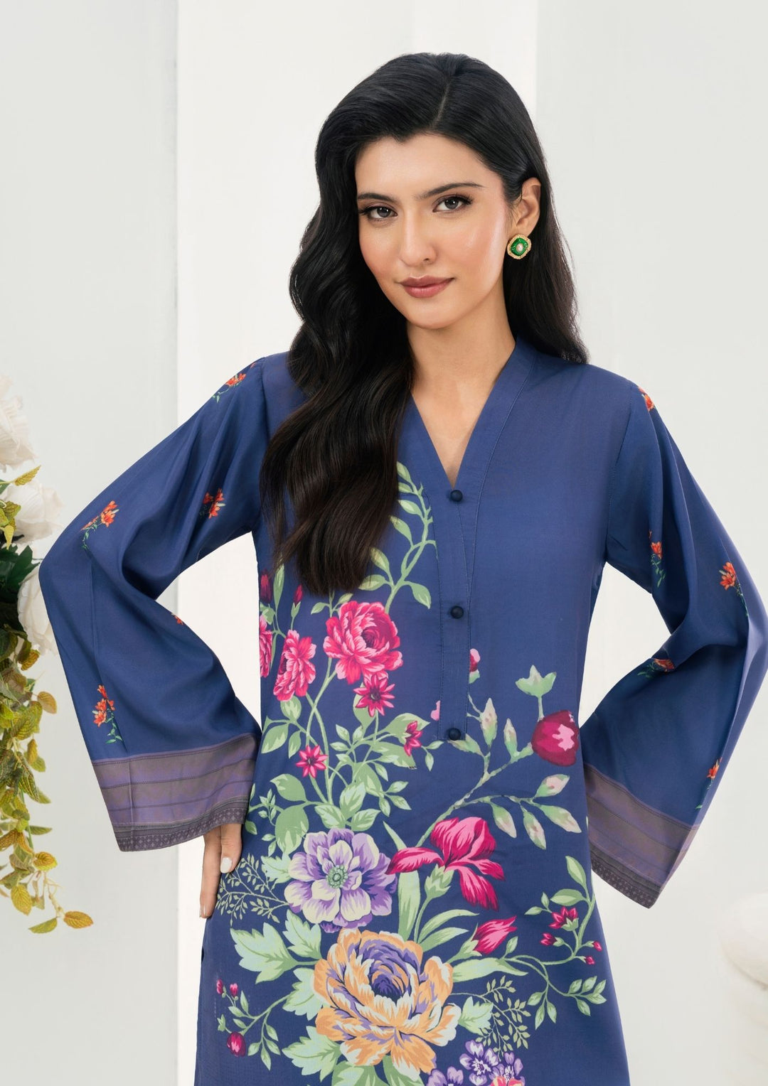 2Pc Printed Arabic Silk AML-W25-0047