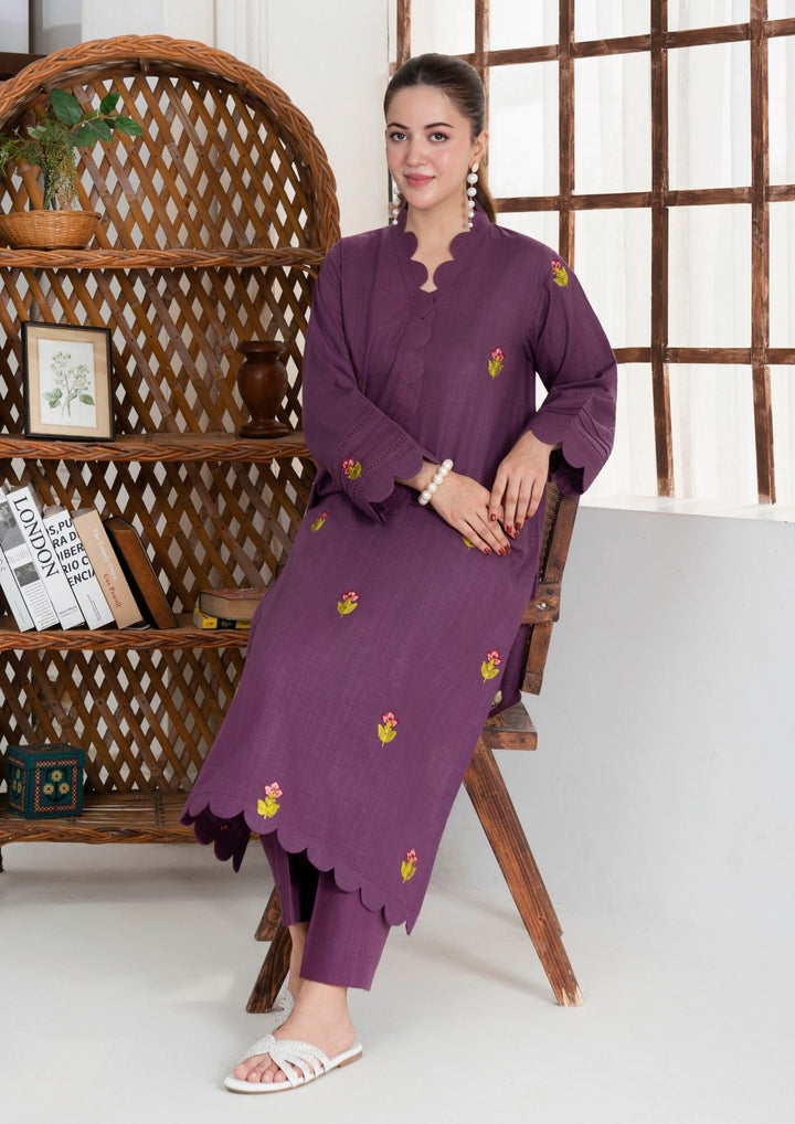 2pc Multi Embroidered Khaddar AML-W25-0008