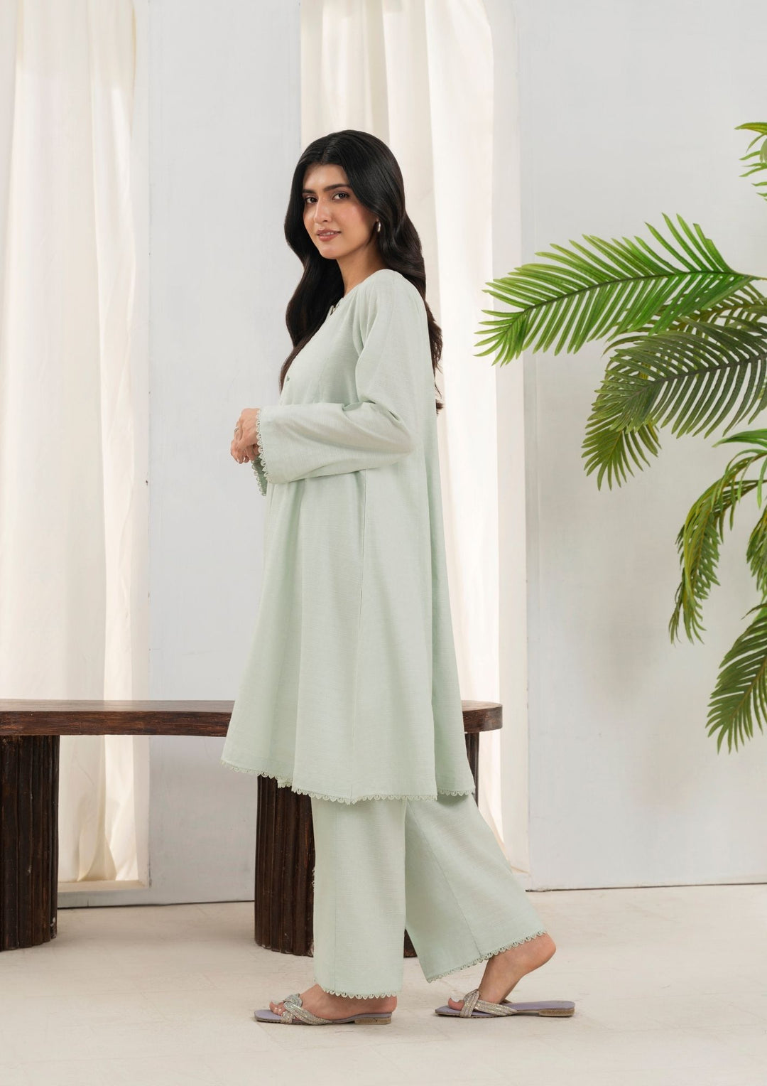 2pc Cotton Cord Set Rozana-S25-0011