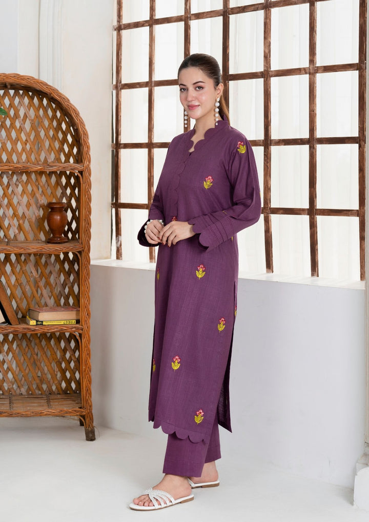 2pc Multi Embroidered Khaddar AML-W25-0008