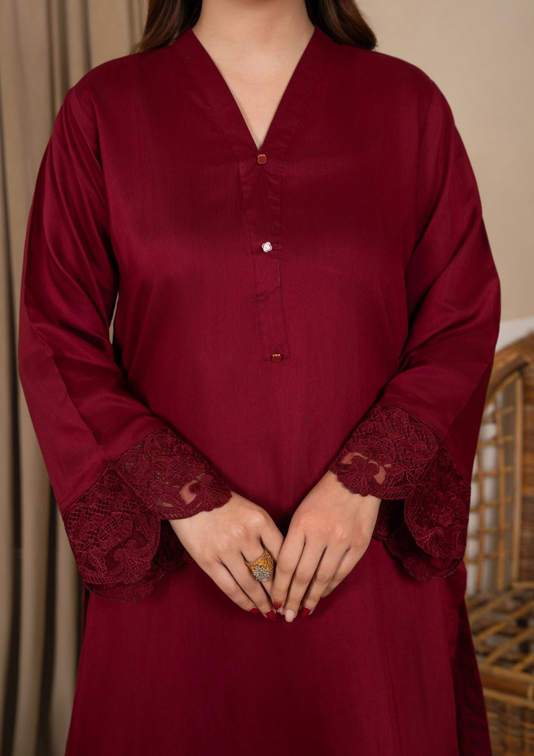 3Pc Embroidered Silk Viscose with Farshi Shalwar JASHAN-J26-0008