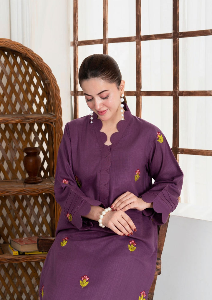 2pc Multi Embroidered Khaddar AML-W25-0008
