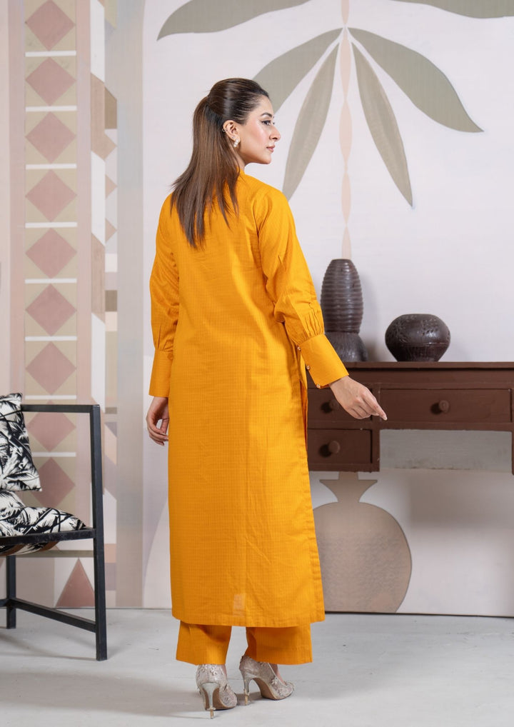 2Pc Cotton Lawn Mustard ROZ-R26-0003