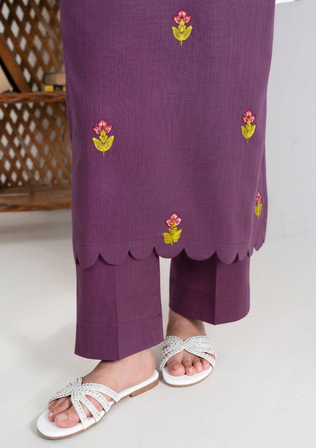 2pc Multi Embroidered Khaddar AML-W25-0008