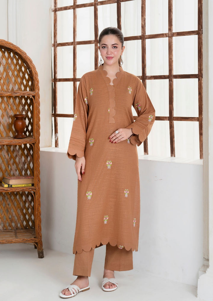 2pc Multi Embroidered Khaddar AML-W25-0009